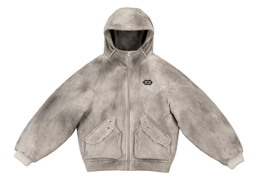 HOVEN Leather Bomber